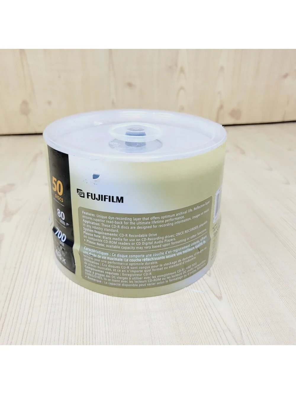 Fujifilm Cd-r Media - 700mb - 120mm Standard - 50 Pack Spindle. New